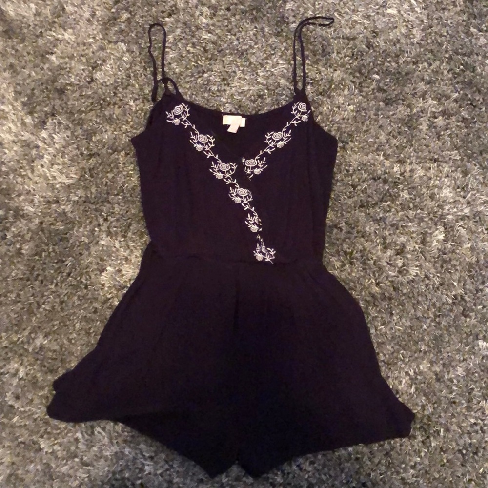 Navy blue romper